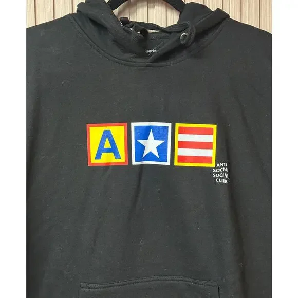 Anti Social Social Club No Hope For Us Black Hoodie Size M